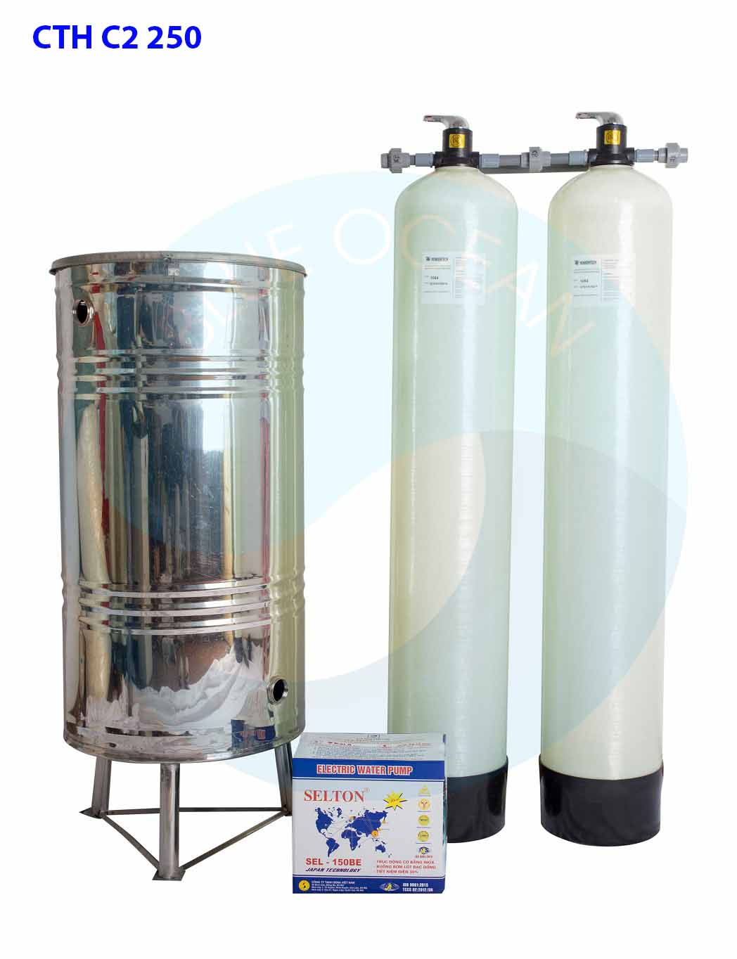 CTH C2 250 - thiết bị lọc và xử lý nước giếng khoan gia đình